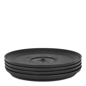 Mug Saucer Charcoal 4pcs  - Huskee - Espresso Gear