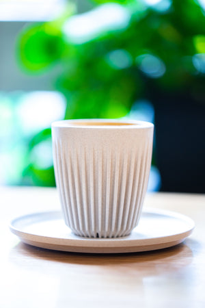 Mug Saucer Charcoal 4pcs  - Huskee - Espresso Gear