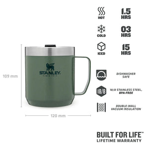 Camp Mug Hammertone Green 350ml