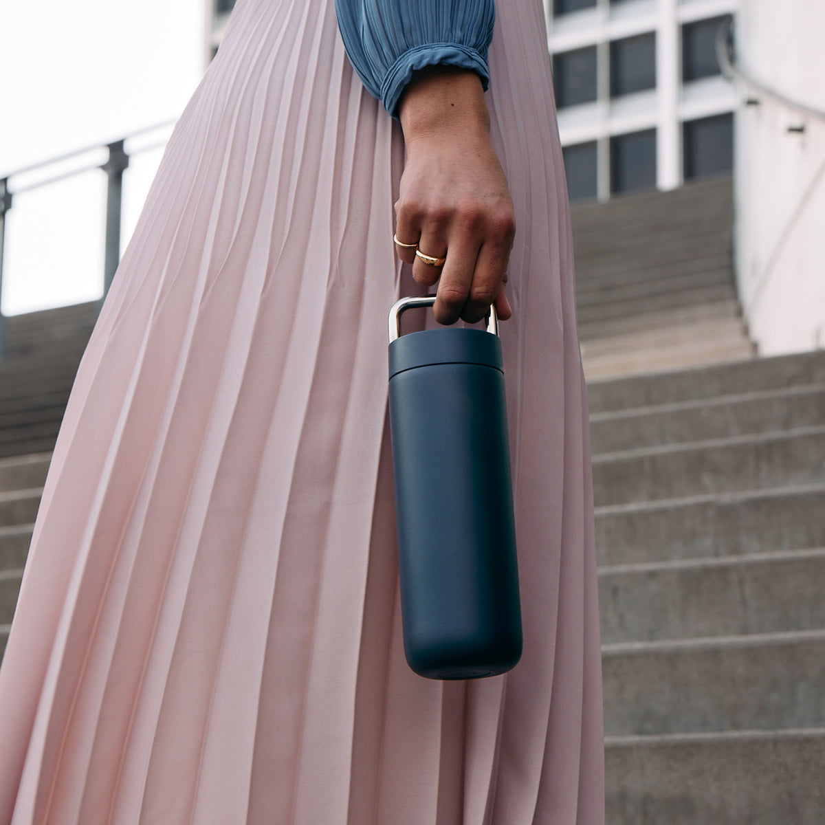 Carter Carry Tumbler Stone Blue 600ml