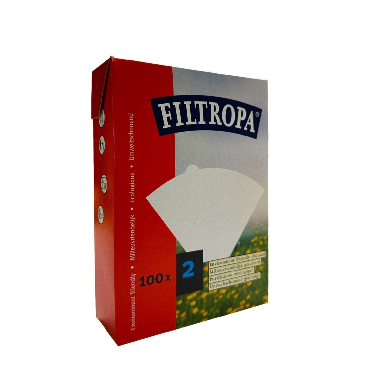 Filter paper Melitta style 1x2 100pcs Filtropa Espresso Gear