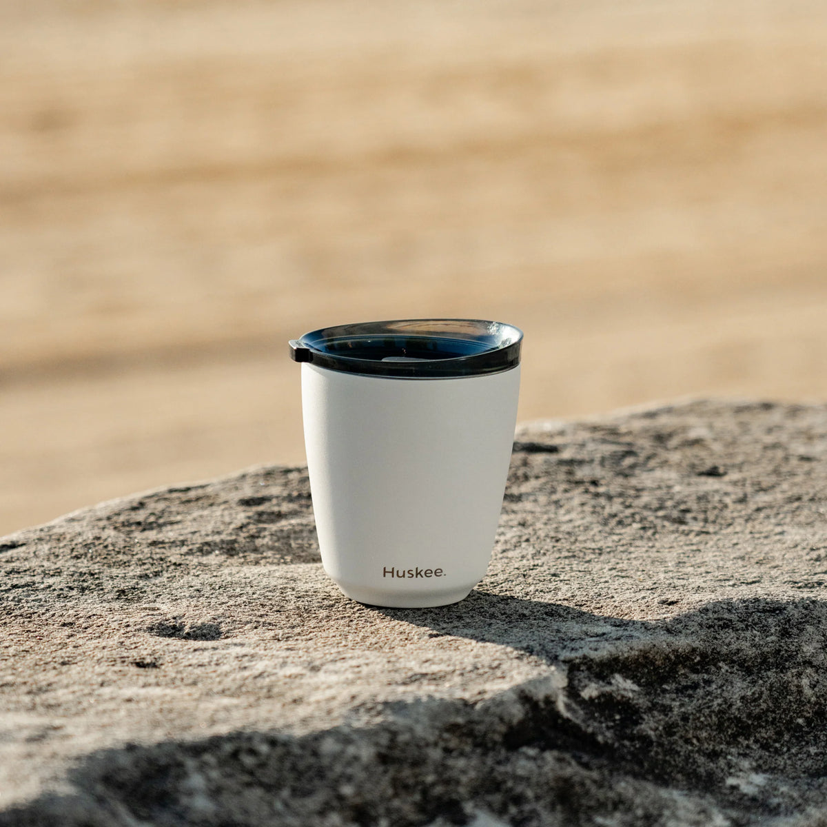 Steel Mug & Lid 8oz White