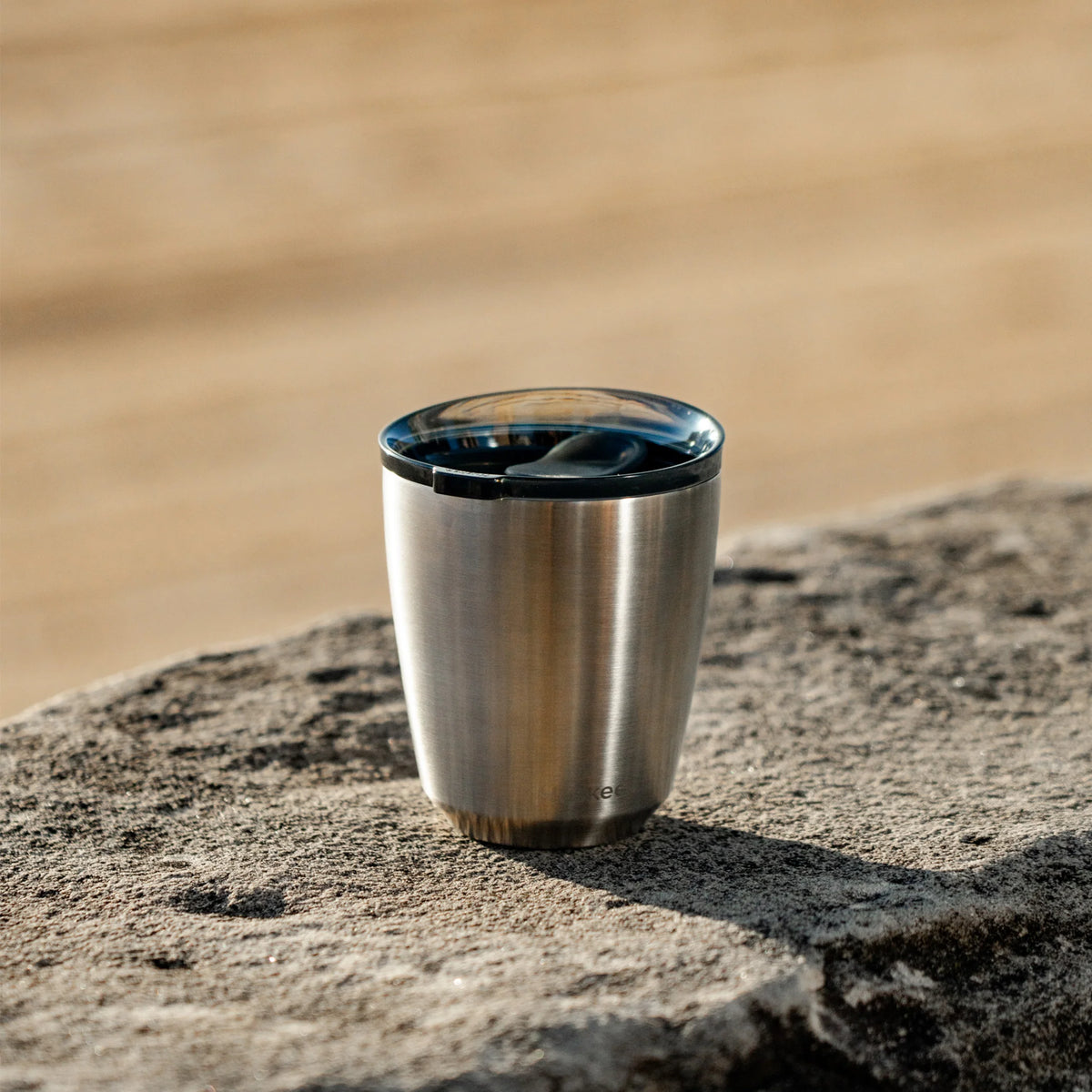 Steel Cup & Lid 8oz Brushed Steel
