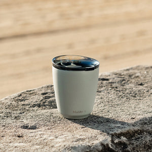 Steel Mug & Lid 8oz Slate