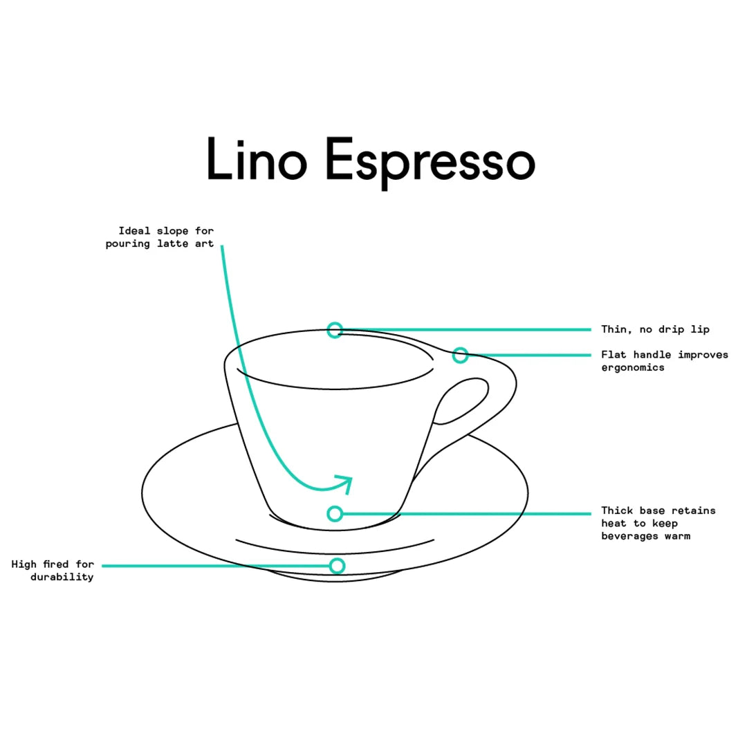 Porcelain Black Lino Espresso 3oz /9cl - NotNeutral
