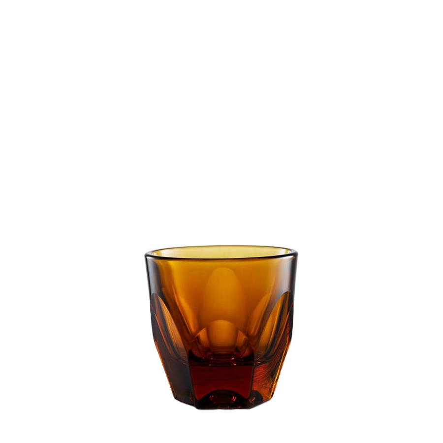 Glass Vero Amber Cappuc Glass 180ml