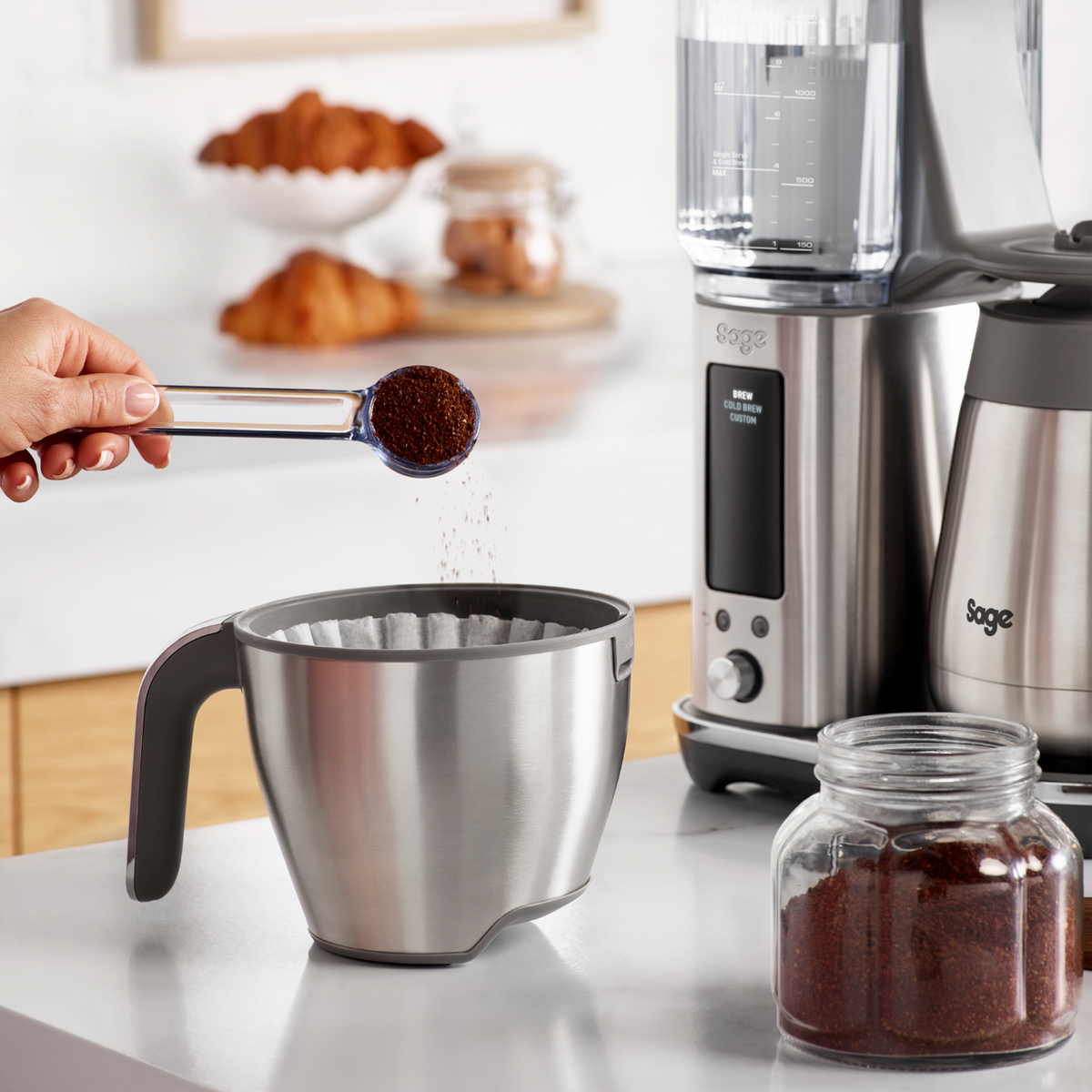 The Luxe Thermal Coffee Brewer - Stainless Steel