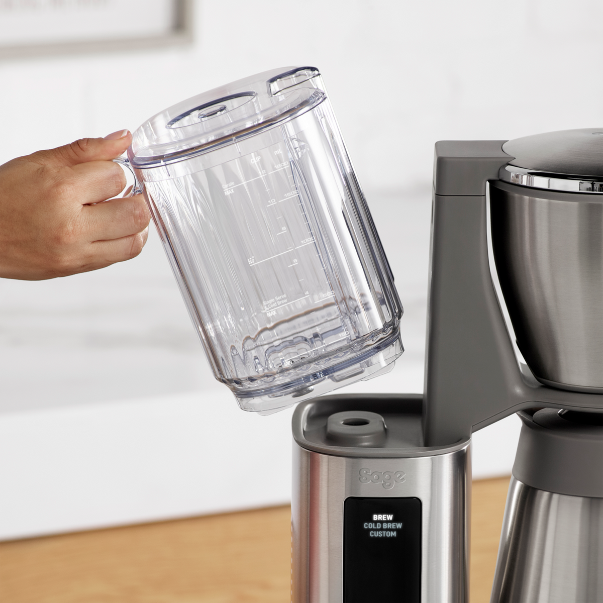 The Luxe Thermal Coffee Brewer - Stainless Steel