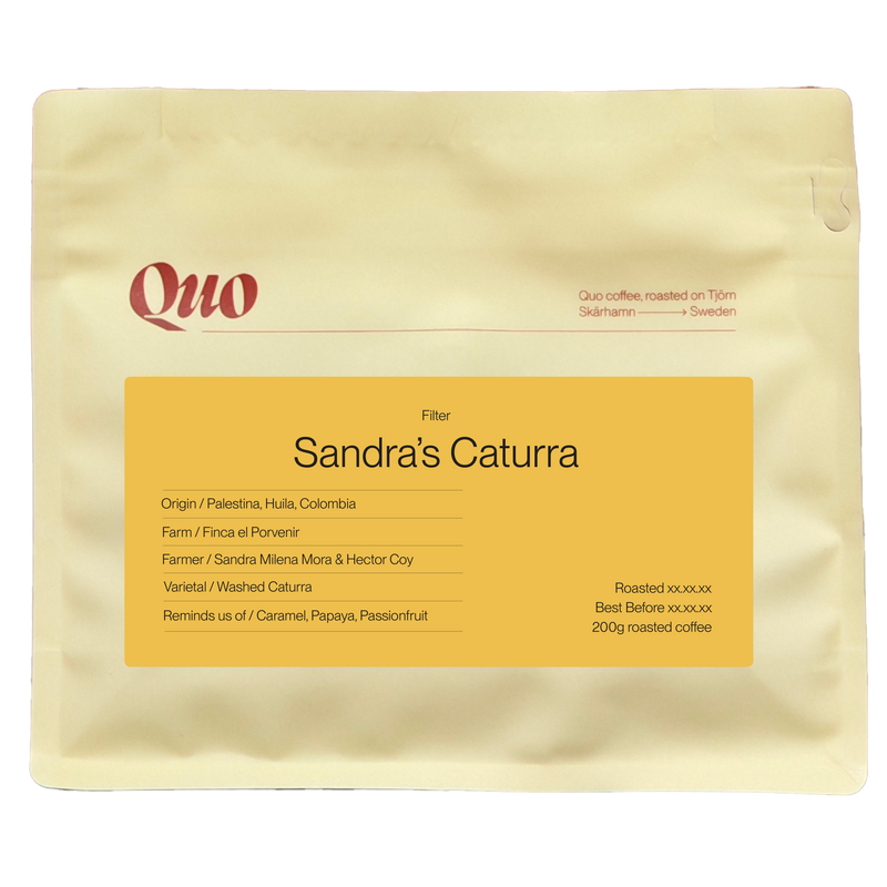 Quo - Sandra’s Caturra Whole Bean Filter Coffee 200g