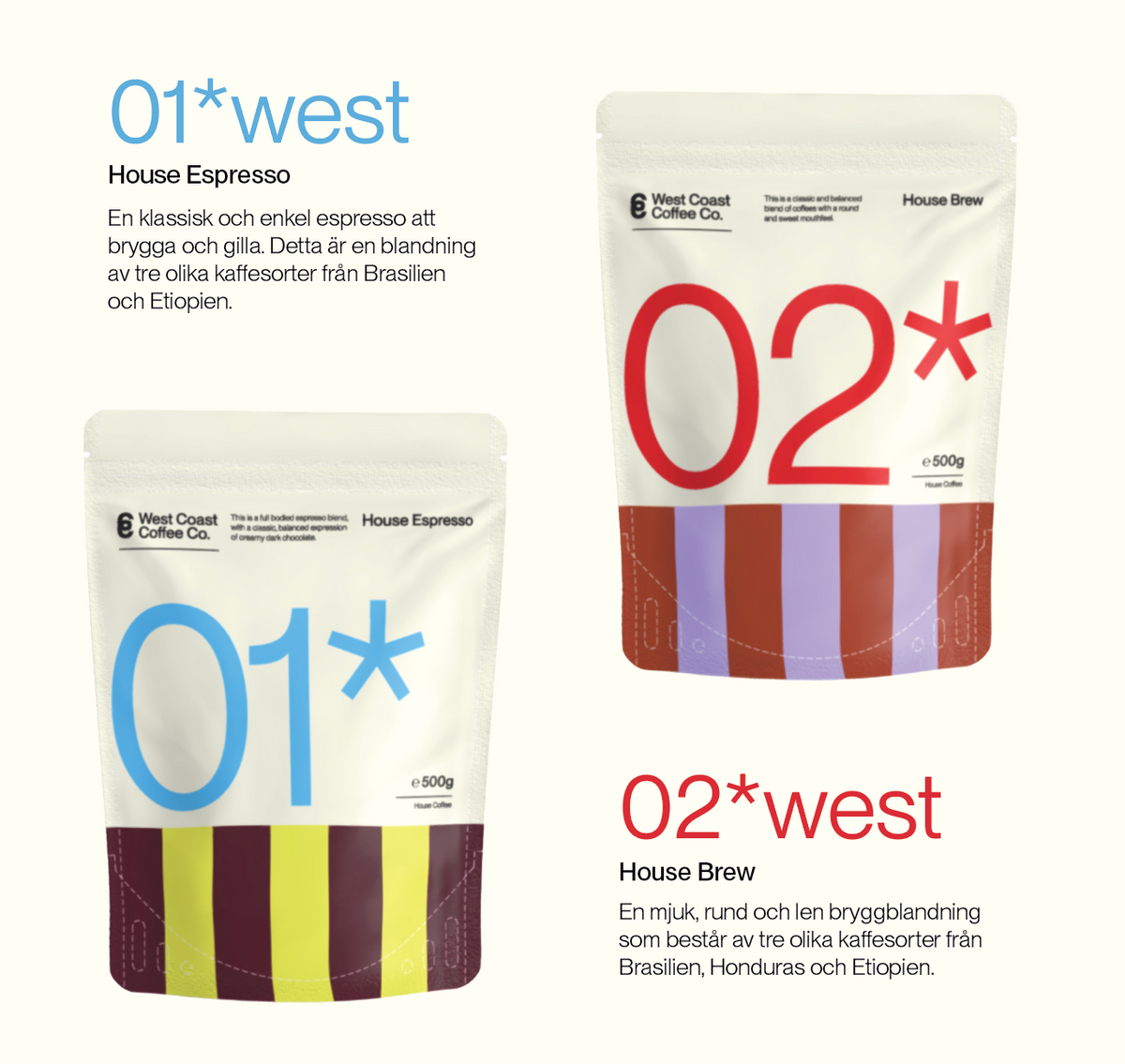 Quo - 01* West House Coffee - Whole Bean for Brew or Espresso 500g