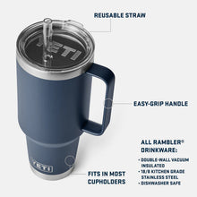 Rambler Straw Mug 1L - Seafoam