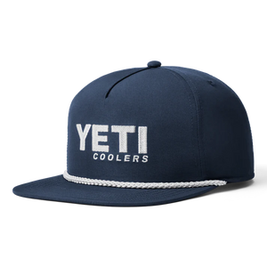 COOLERS FLAT BRIM ROPE HAT - NAVY