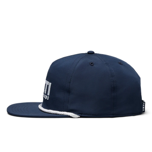 COOLERS FLAT BRIM ROPE HAT - NAVY