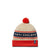 POM BEANIE WHITE / ORANGE