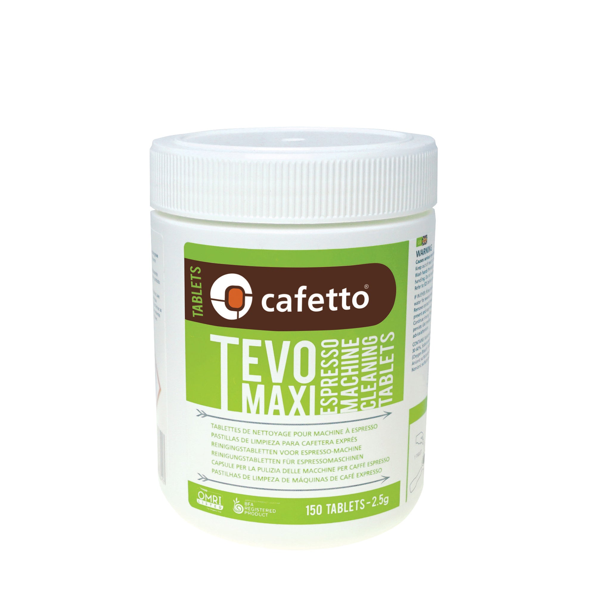 Organic TEVO MAXI 150 tablet- Cafetto - Espresso Gear