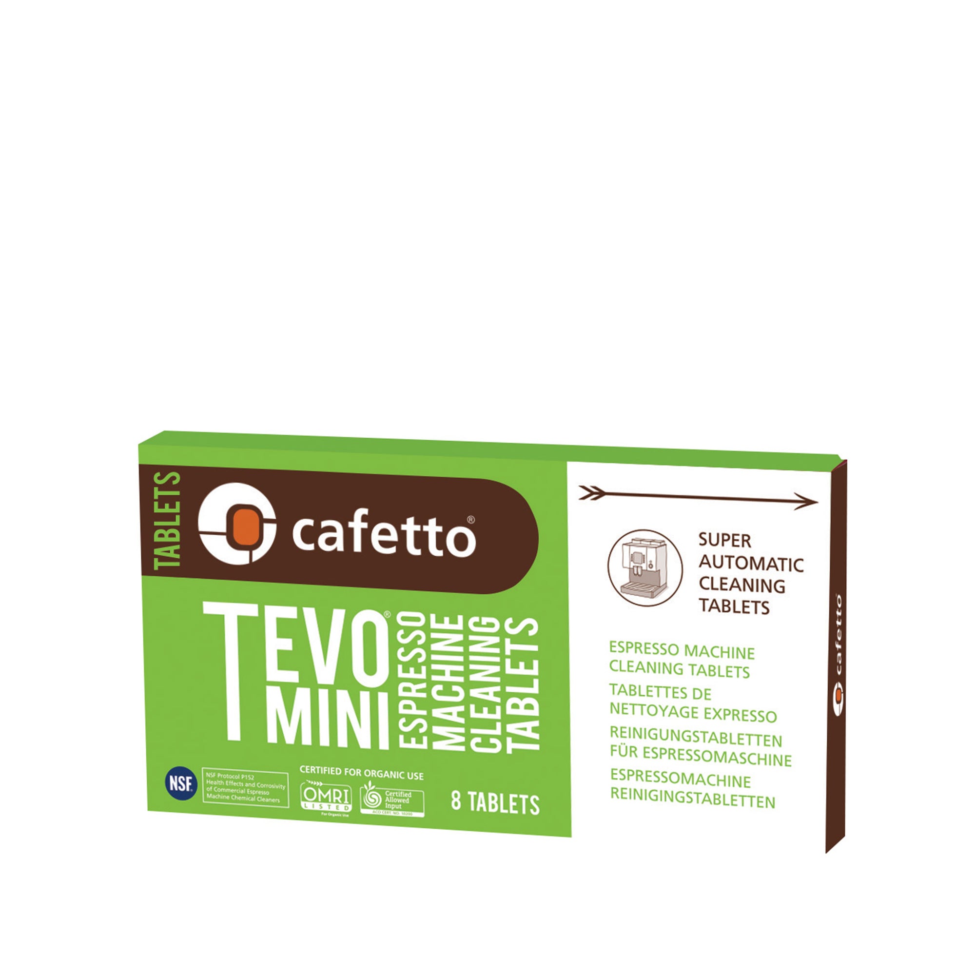 Tevo Mini Blister Pack 8 tablets - Cafetto