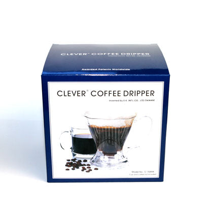 Coffee Dripper Clear Grey - L with filters