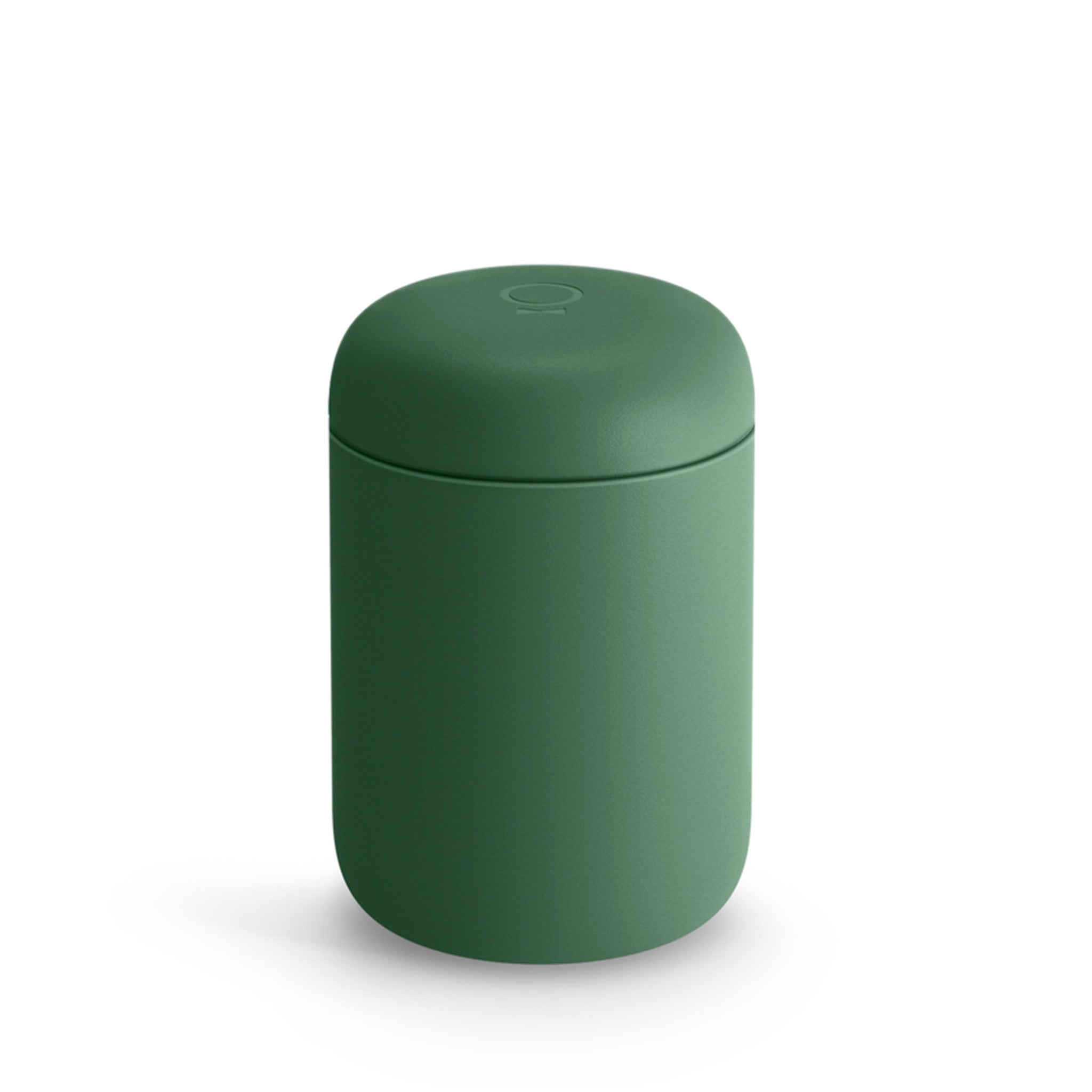 Tossed Groups of Lines - Sage Green Travel Mug with Handle