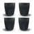 Mug 8oz Charcoal 4pcs - Huskee - Espresso Gear