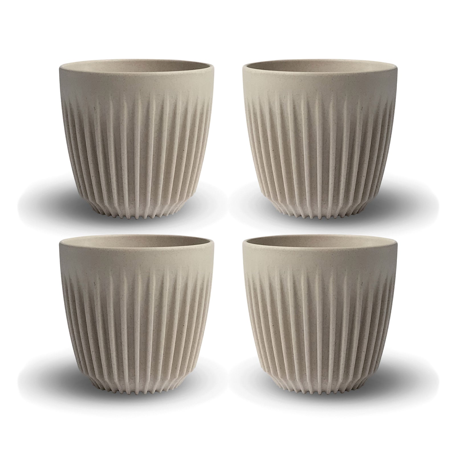 Mug 6oz Natural 4pcs - Huskee - Espresso Gear