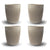 Mug 8oz Natural 4pcs - Huskee - Espresso Gear