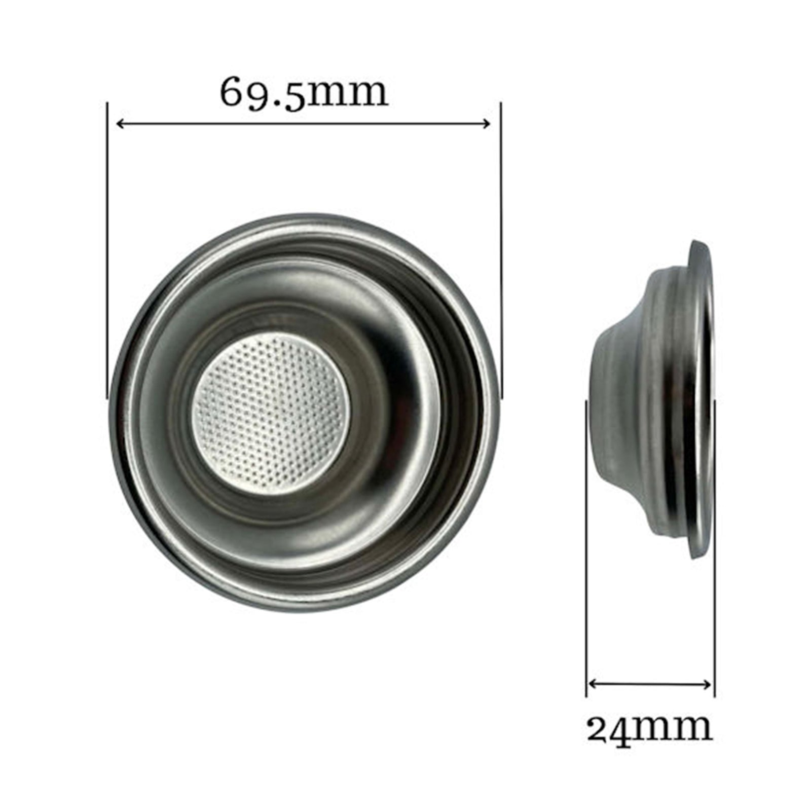 7 - 8 GRM SINGLE FILTER BASKET - EXTERNAL BRIM