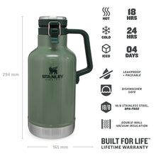 Thermos Growler Hammertone Green 1,9L
