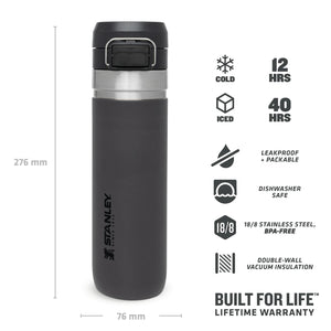 Water Bottle Charcoal 0,7L - Stanley