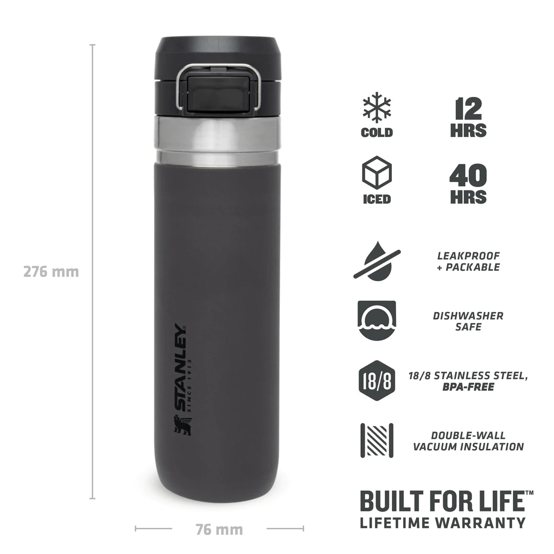 Water Bottle Charcoal 0,7L - Stanley - Espresso Gear