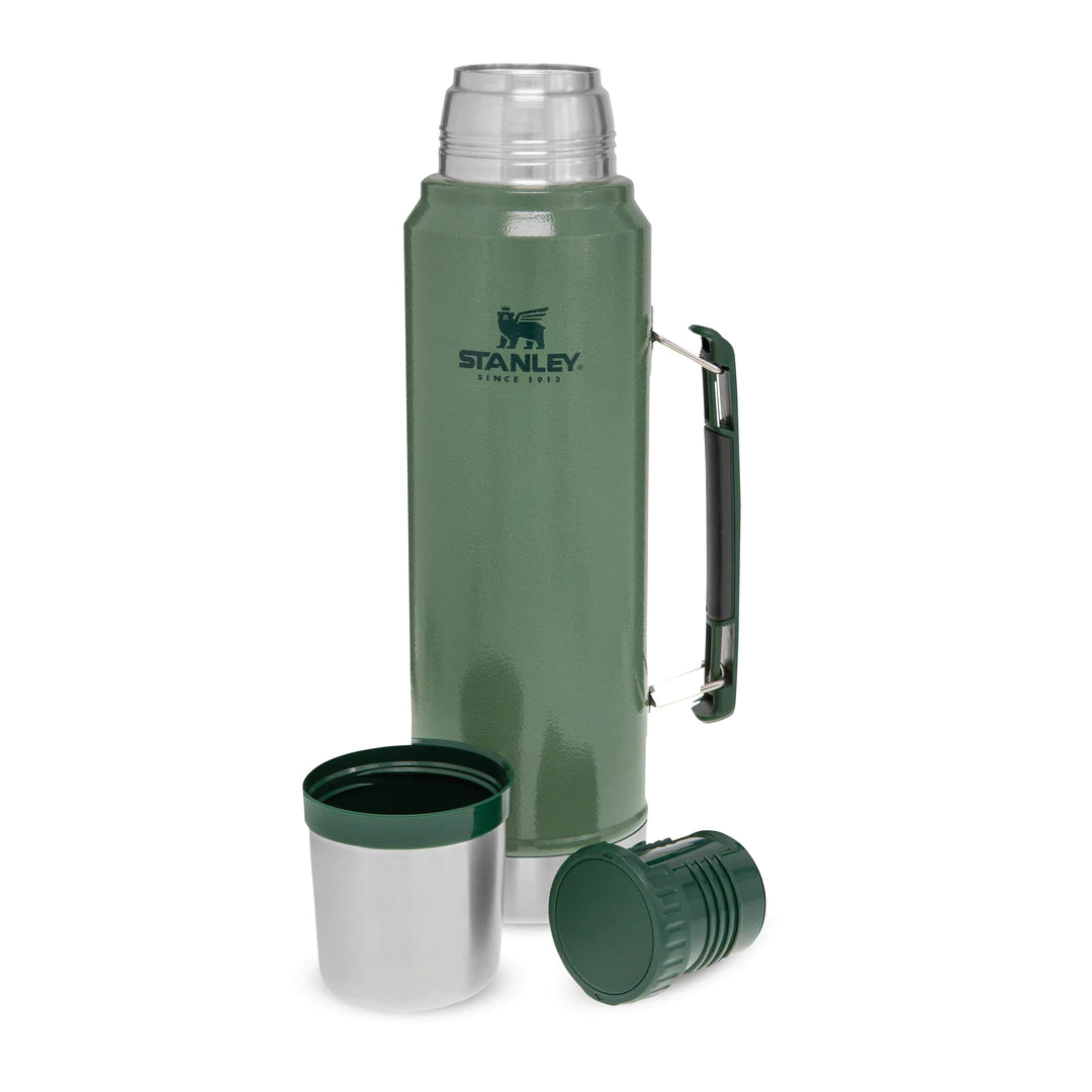 Stanley Classic Vacuum Insulated Stainless Steel Bottle, 2 qt, Green
