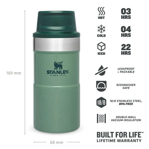 Thermos Travel Mug Hammertone Green 0,25L - Stanley