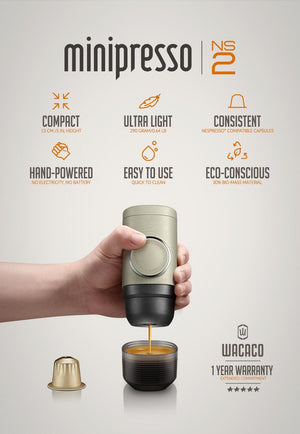 Machine à café portable Minipresso NS Nespresso capsules